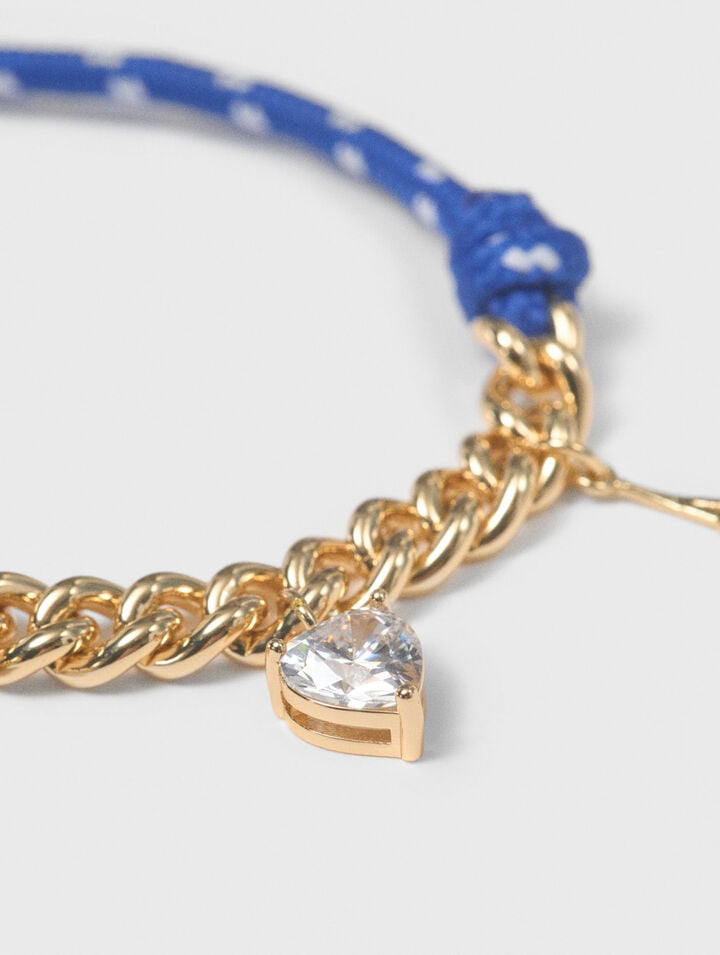 Marine cord chain bracelet