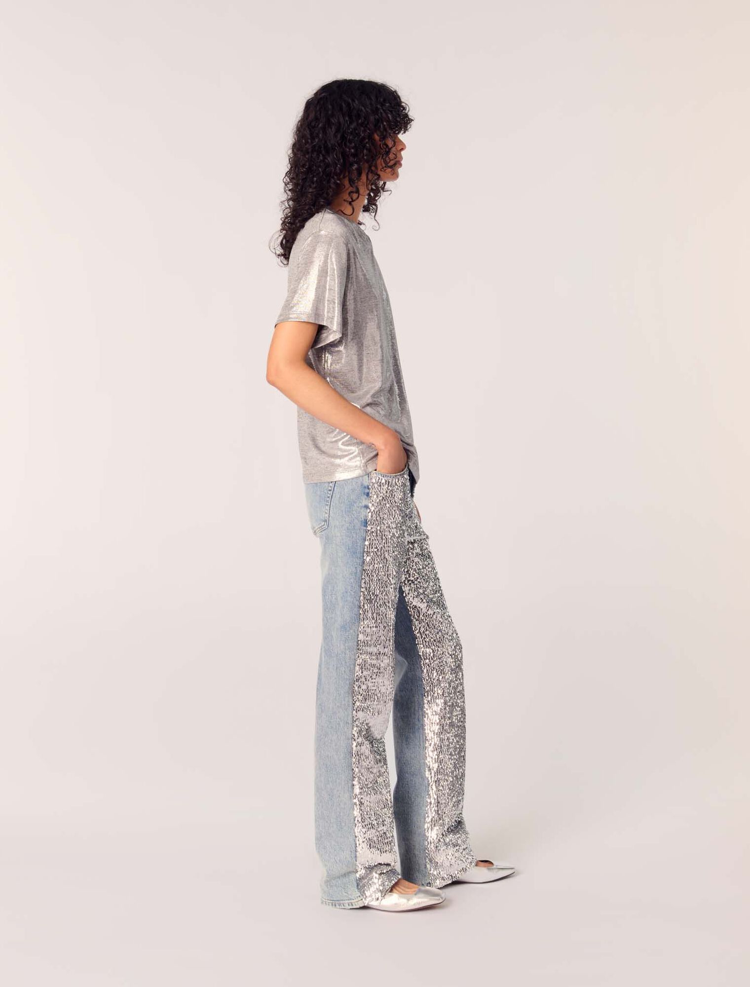 Tee-shirt lamé