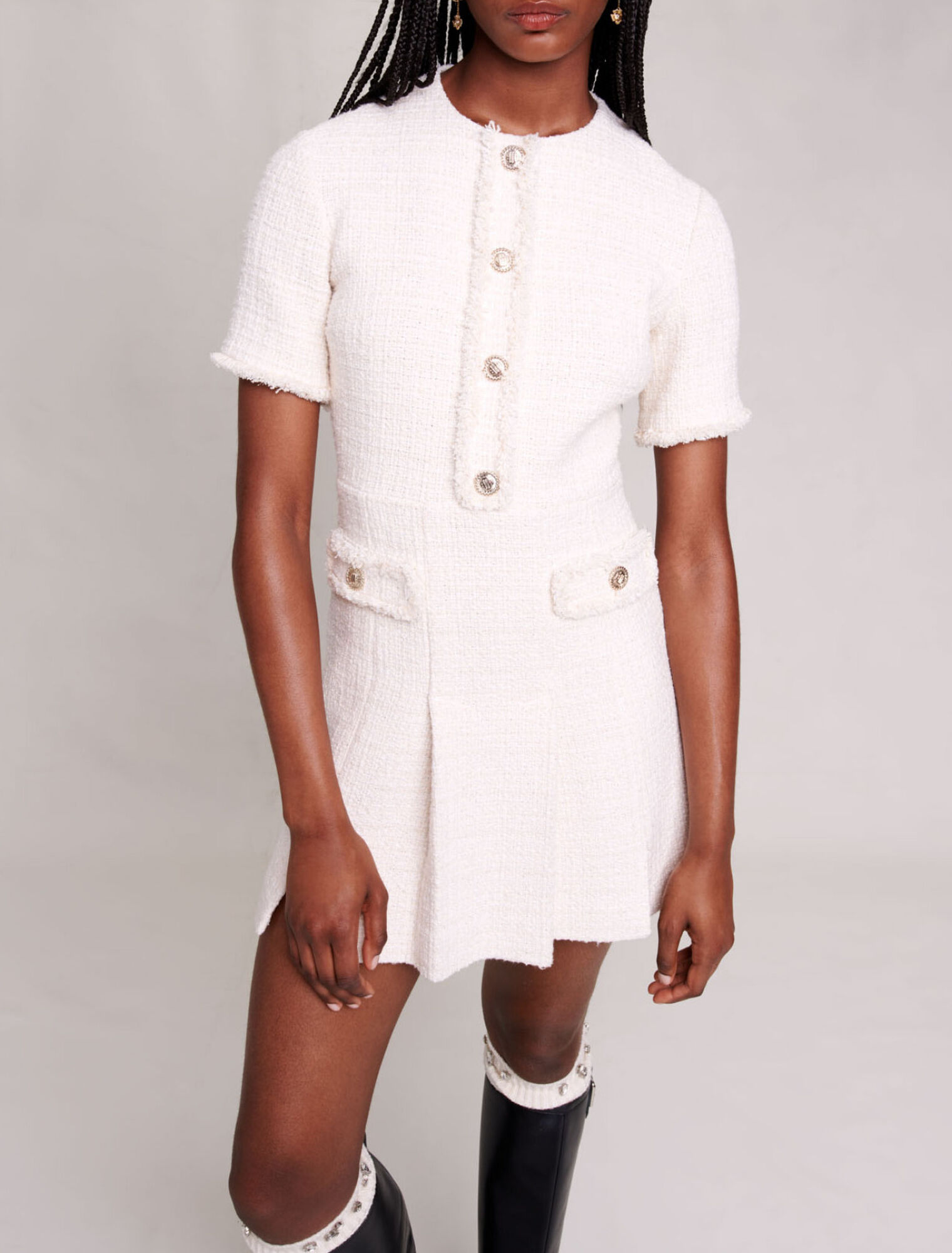 Short tweed dress