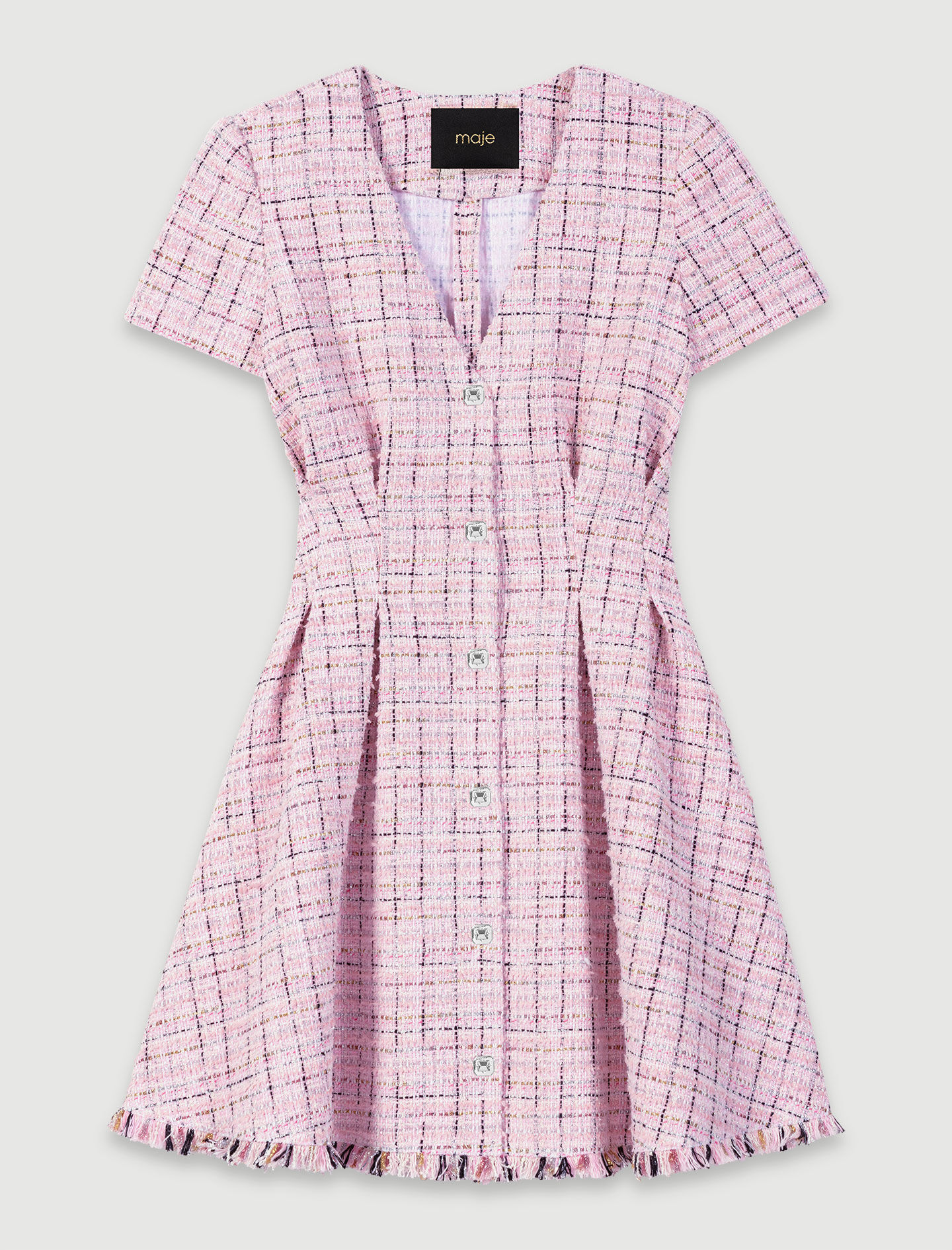 Women s Tweed dresses The Latest Styles Maje