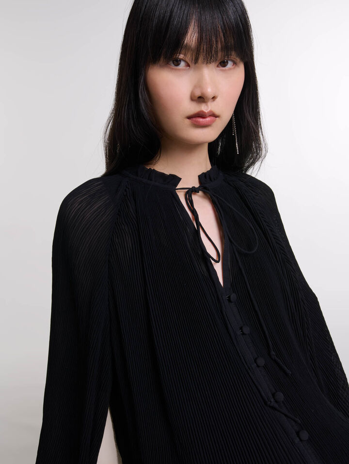 Pleated shirt