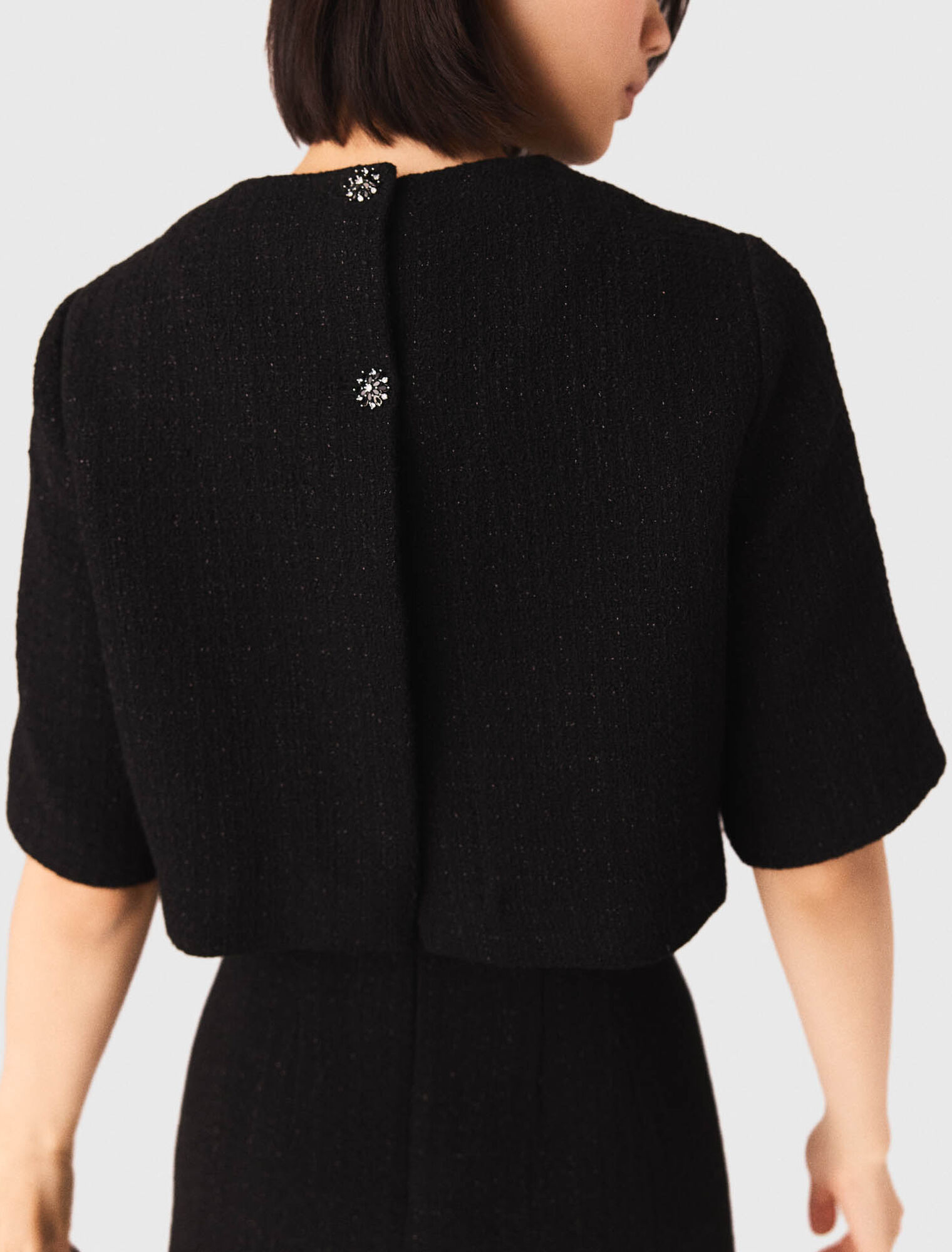 Robe 2 en 1 en tweed