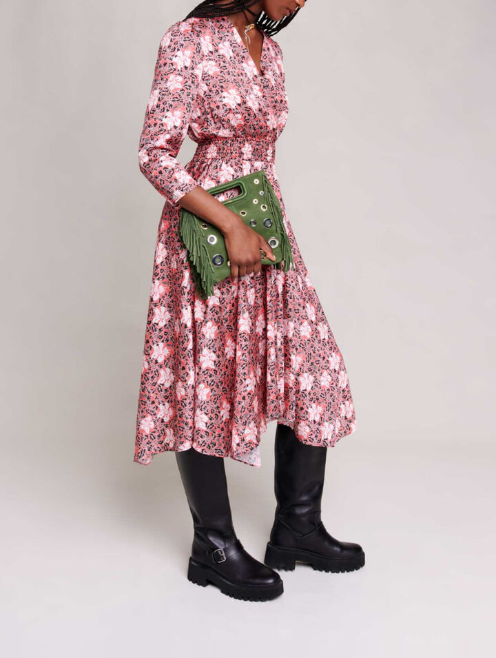 Robe longue à fleurs