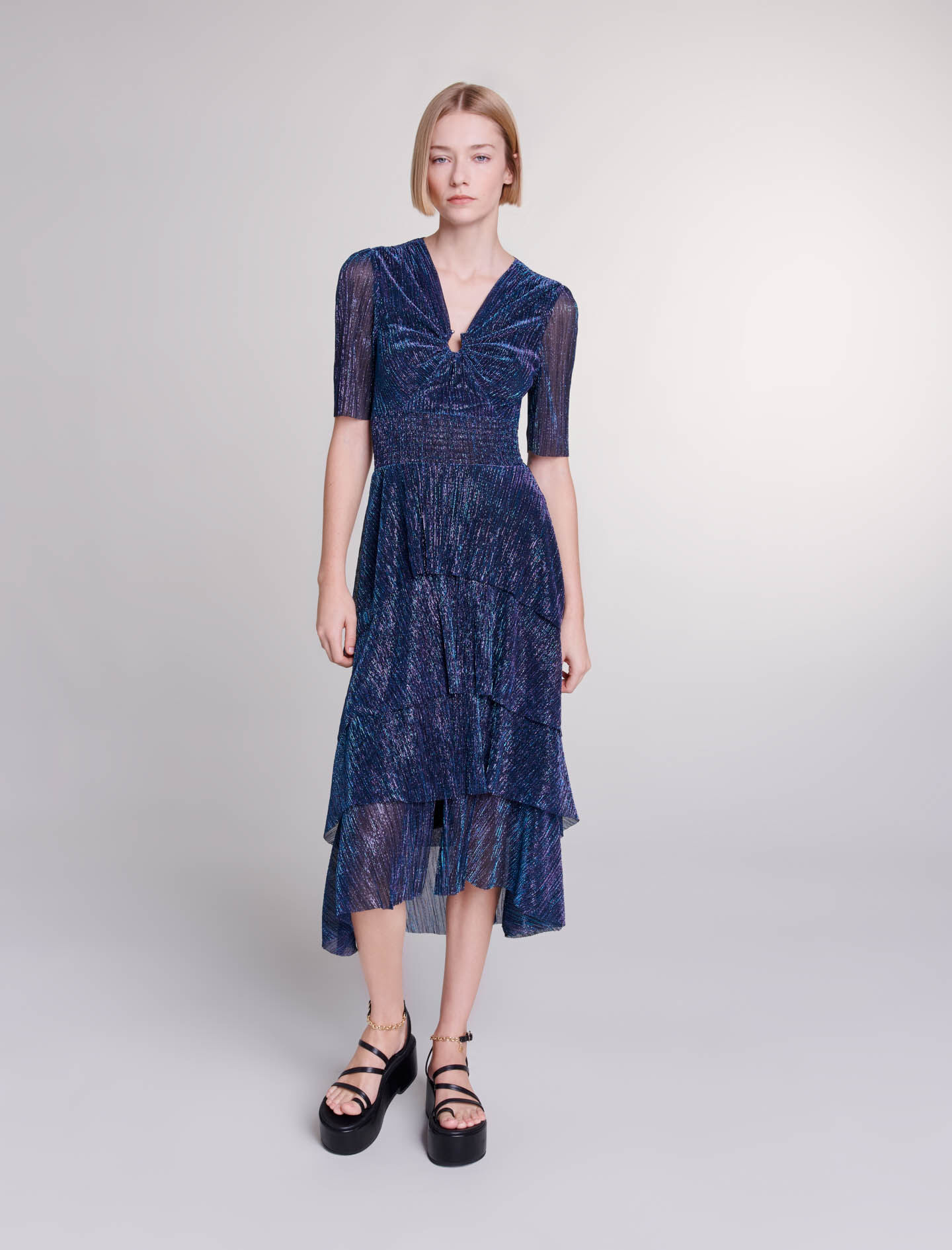 Robe longue a volants Robes longues Maje