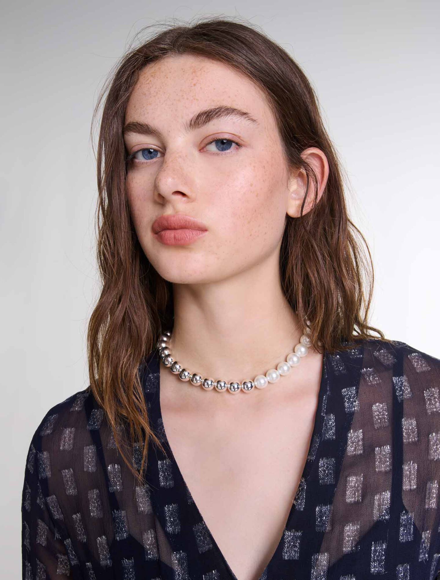 Robe longue asymétrique imprimé fleurs