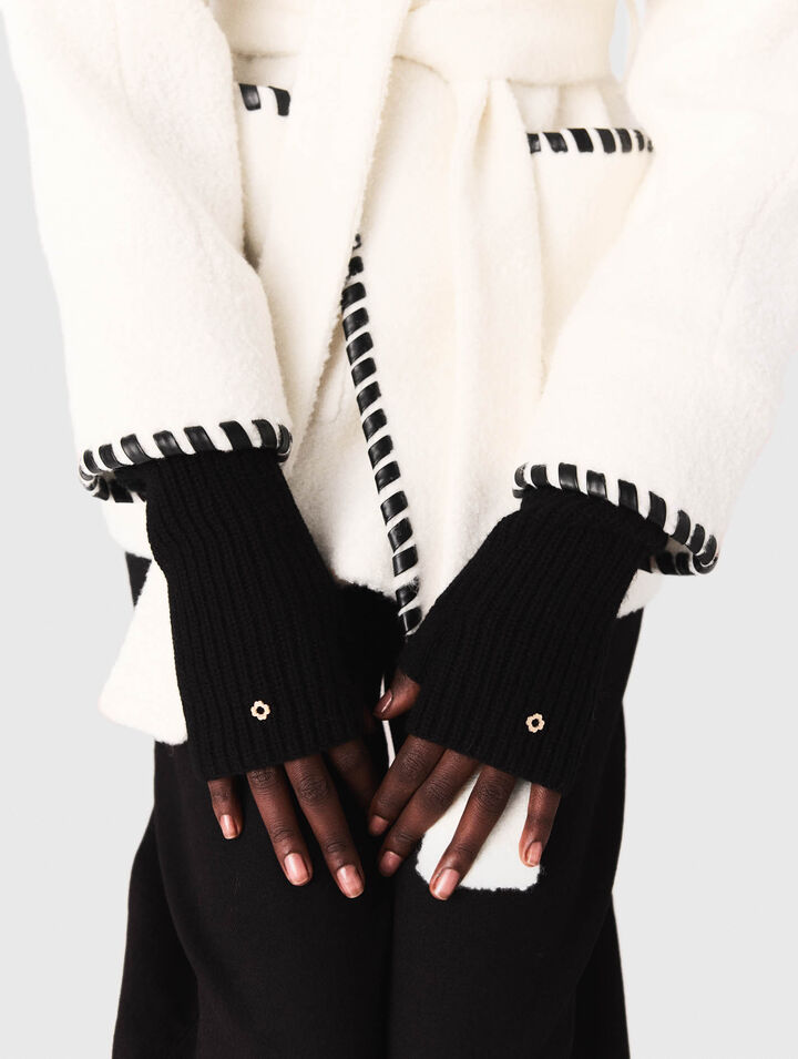 Manteau doublé avec ruban contrasté