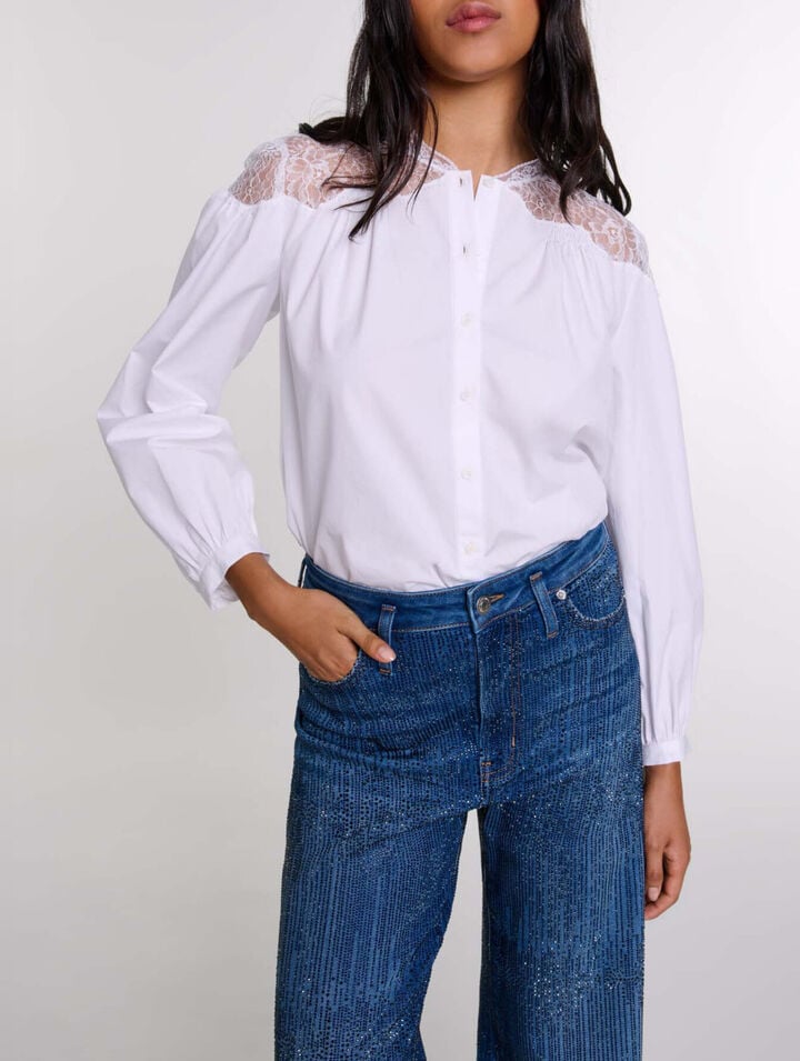 Chemise avec dentelle