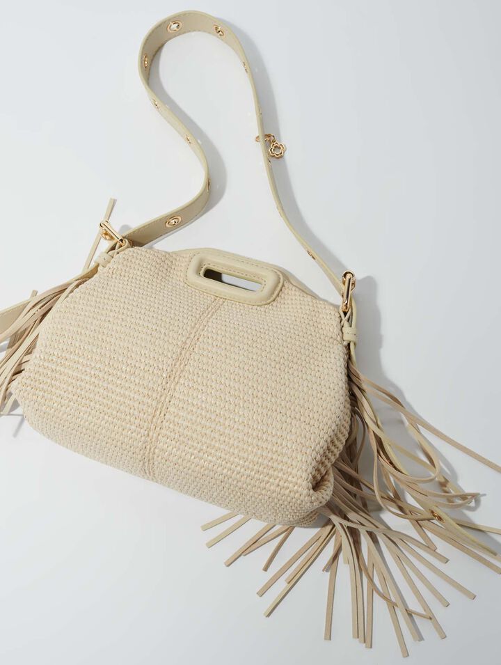 Sac Miss M Mini effet raphia