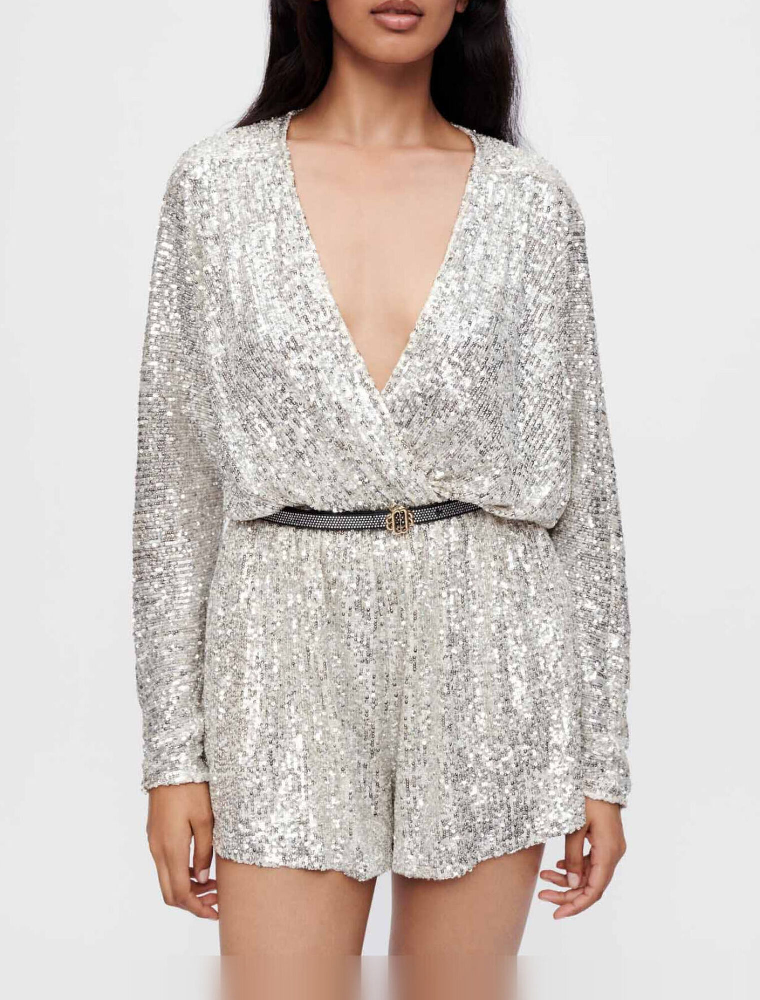 Combinaison short à sequins