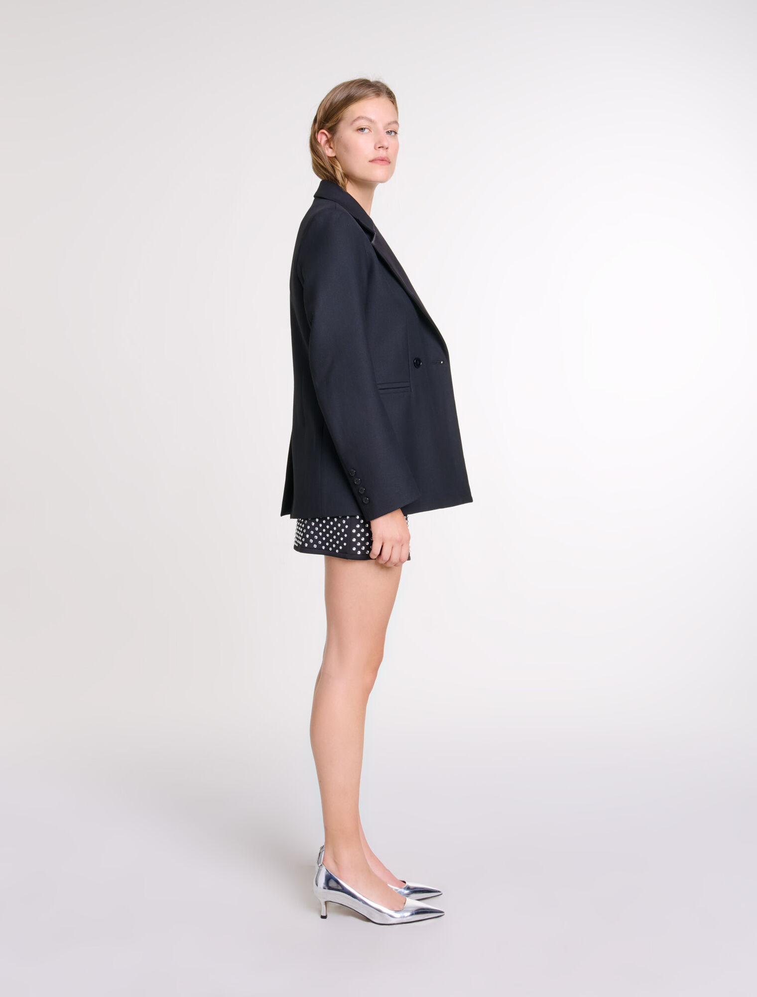 Veste de costume à broche