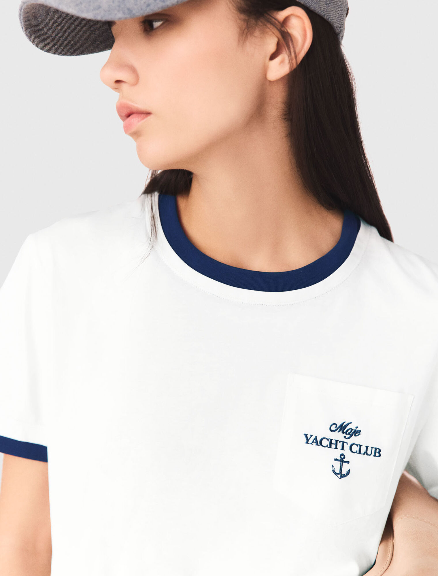 Layered-look T-shirt