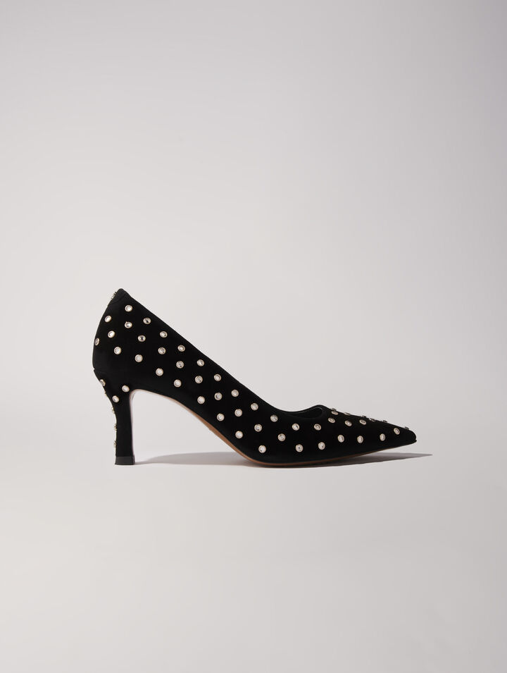 Escarpins pointus à strass