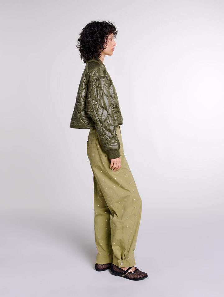 Pantalon baggy clouté