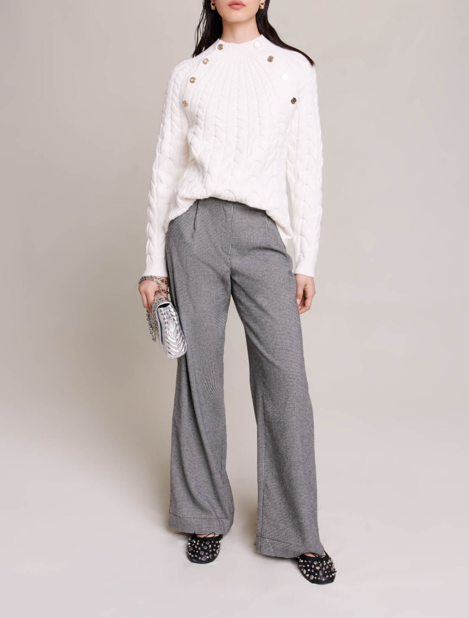 Cable knit jumper