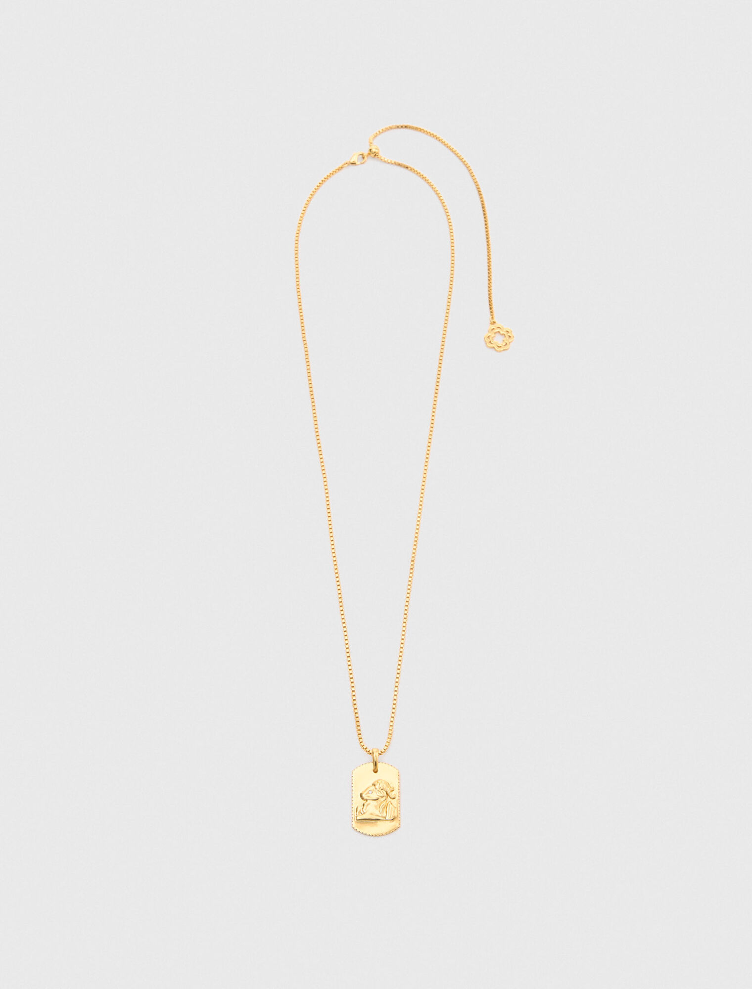Collier plaque signe du zodiaque