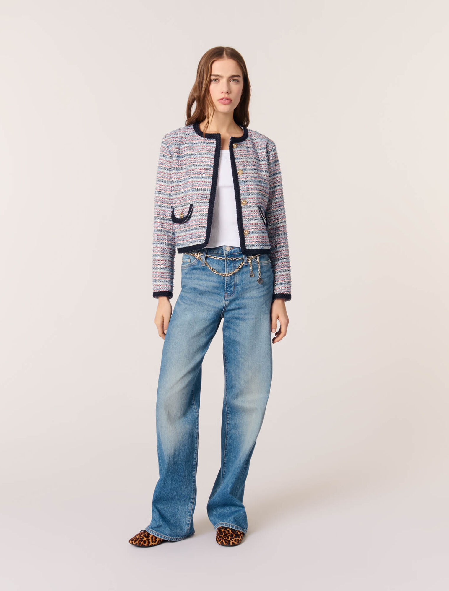 Veste courte en tweed