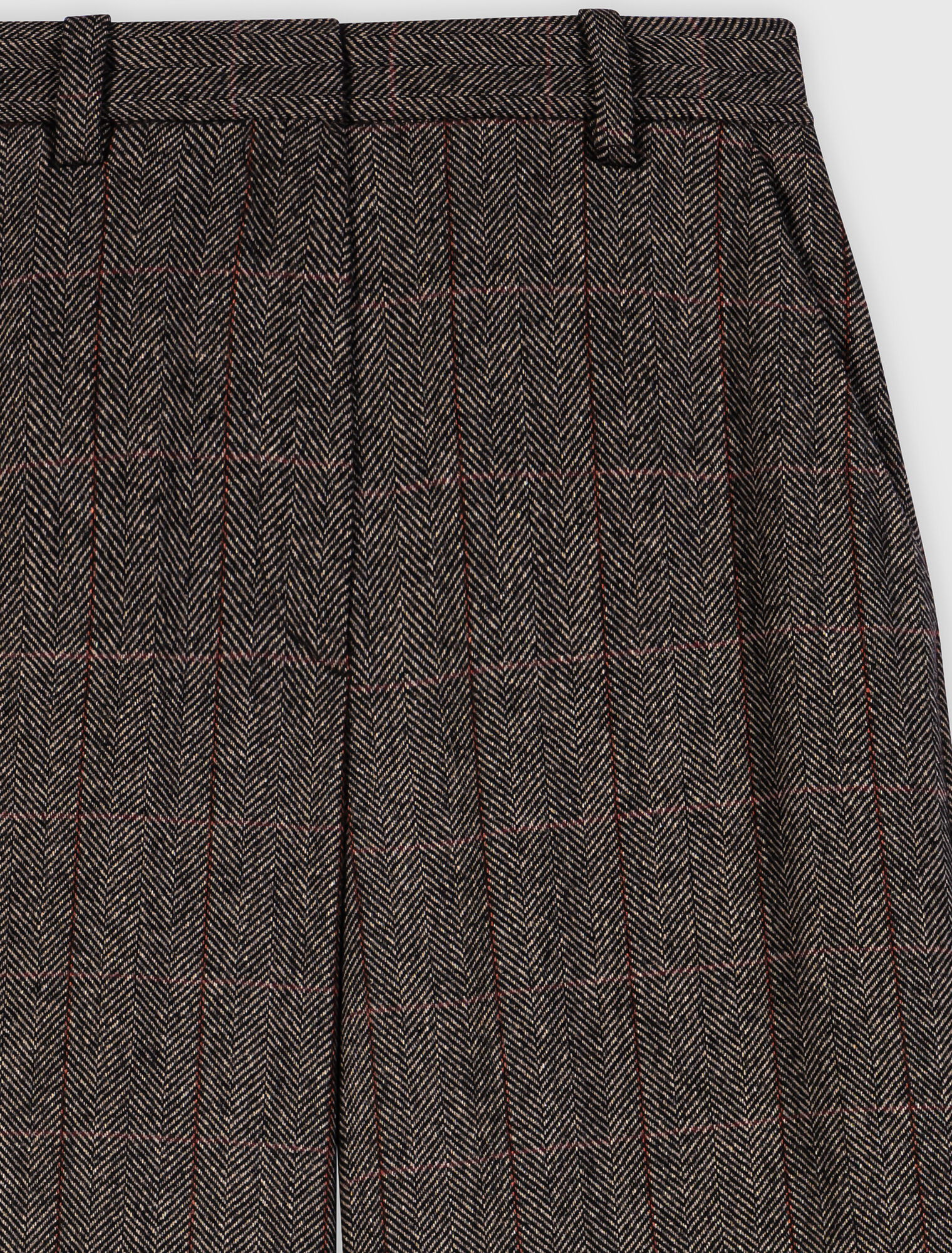 Pantalon de tailleur &agrave; carreaux