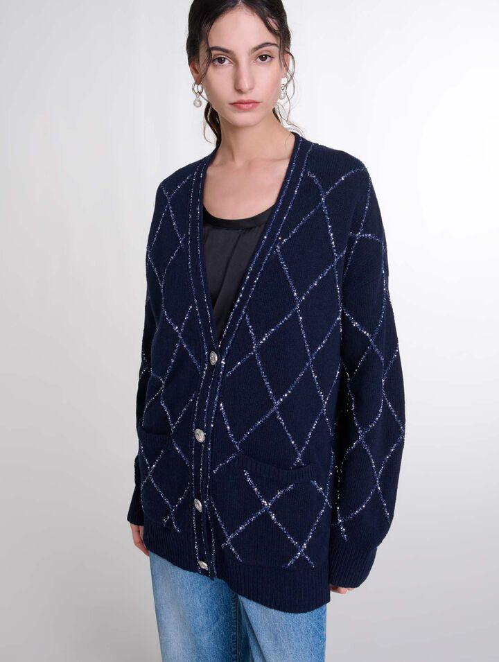 Cardigan long en laine