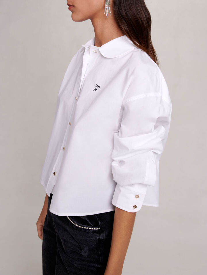 Short cotton shirt