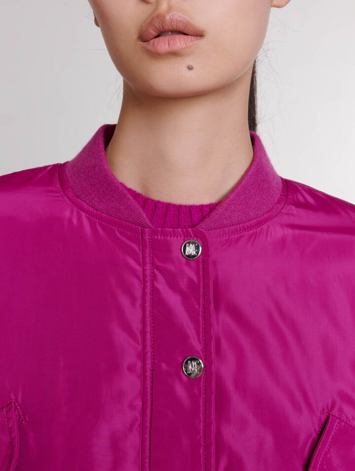 Short bomber jacket
