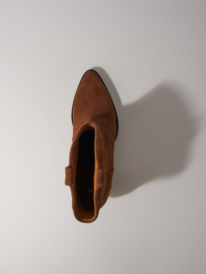 Suede ankle boots