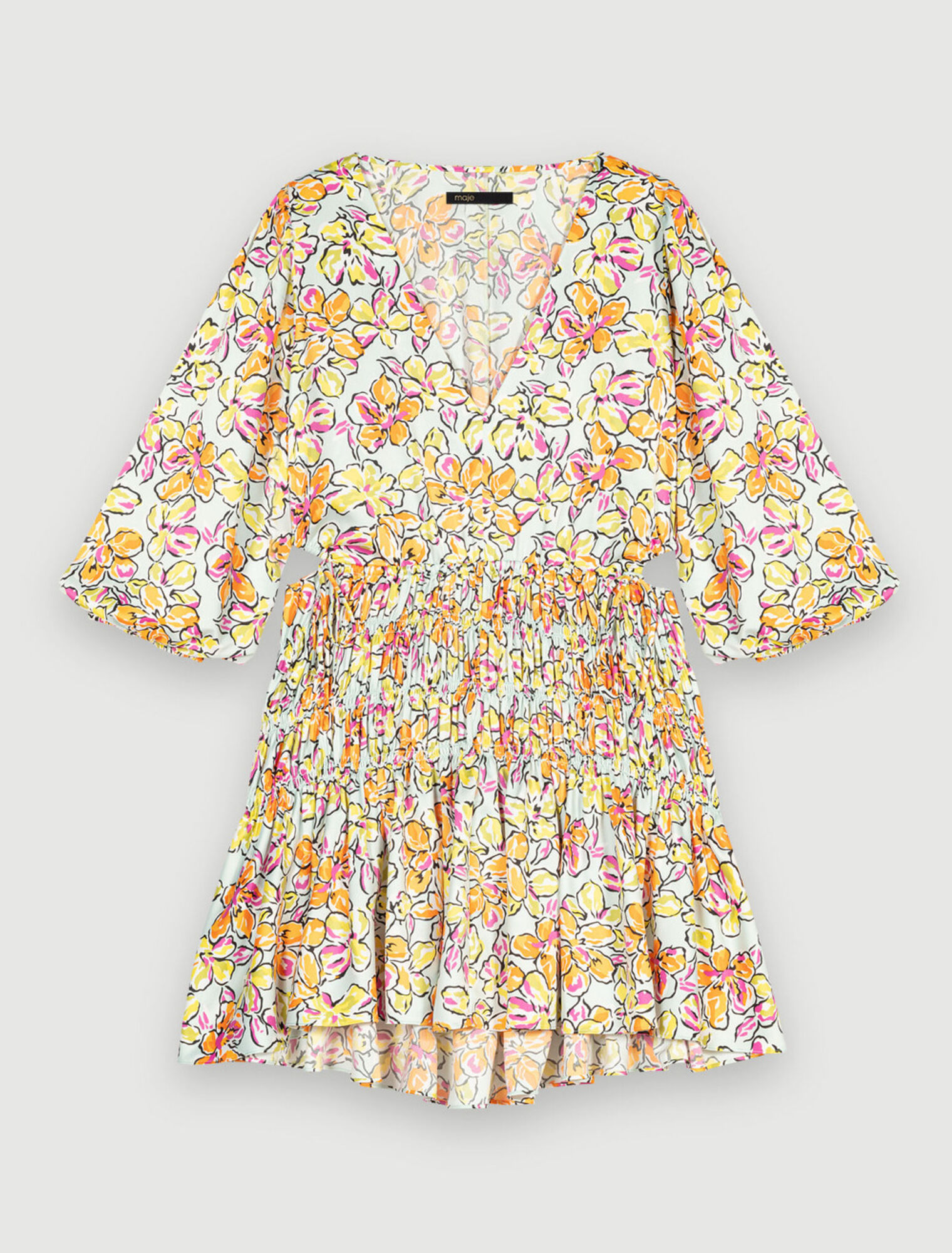 Floral print short dress