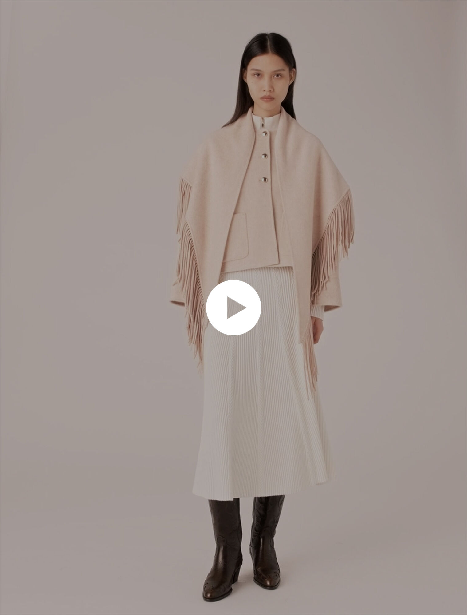 Manteau court en laine
