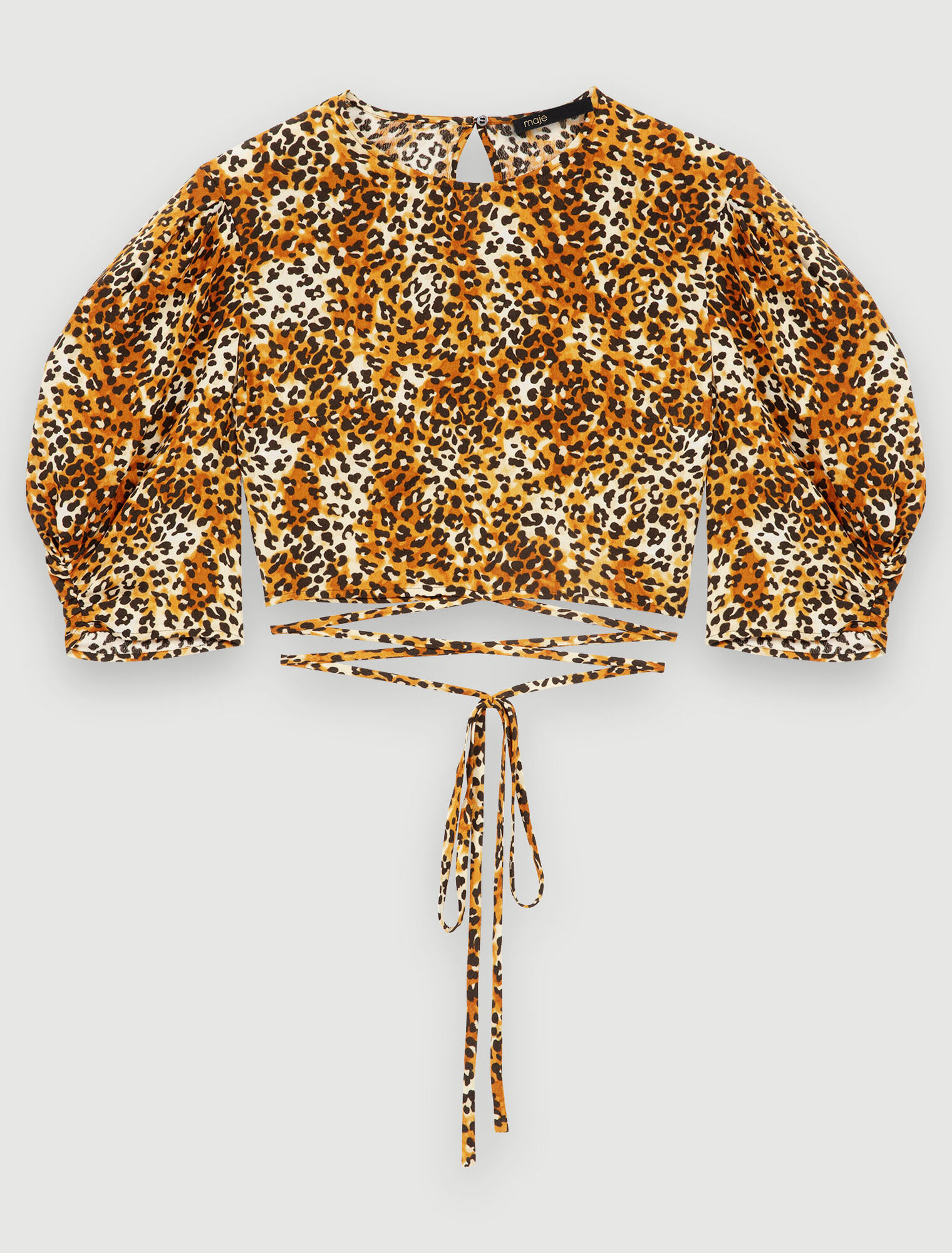 Leopard print crop top