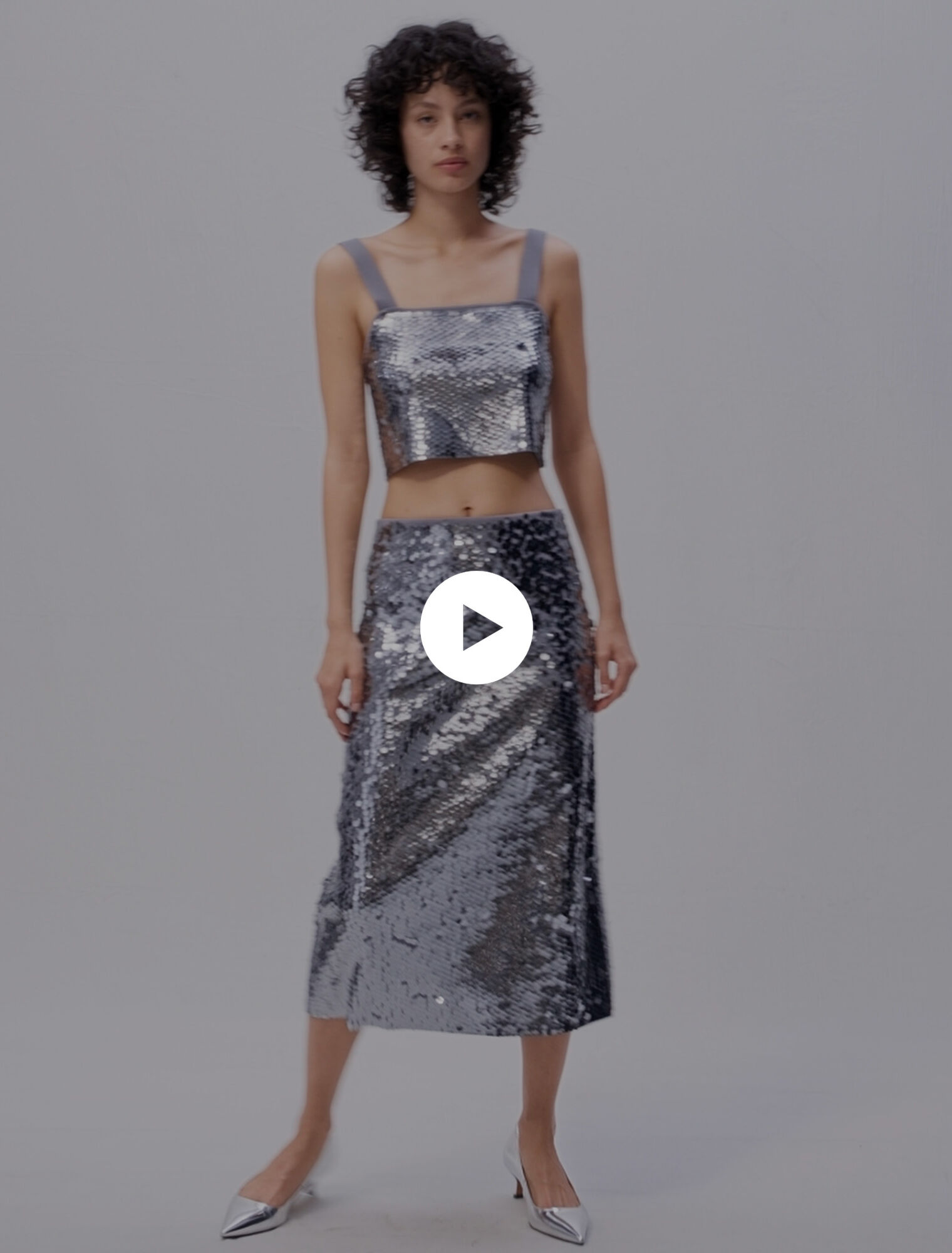 Top en maille ornée de sequins