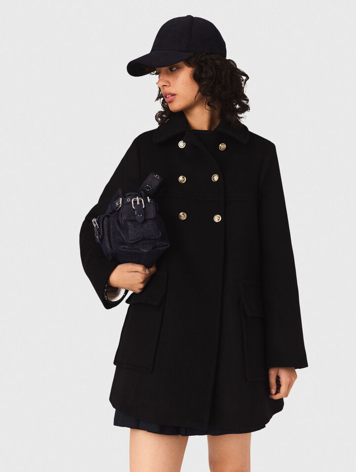 Manteau en laine mélangée