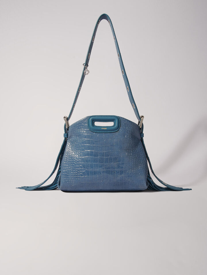 Sac Miss M Mini en cuir effet croco