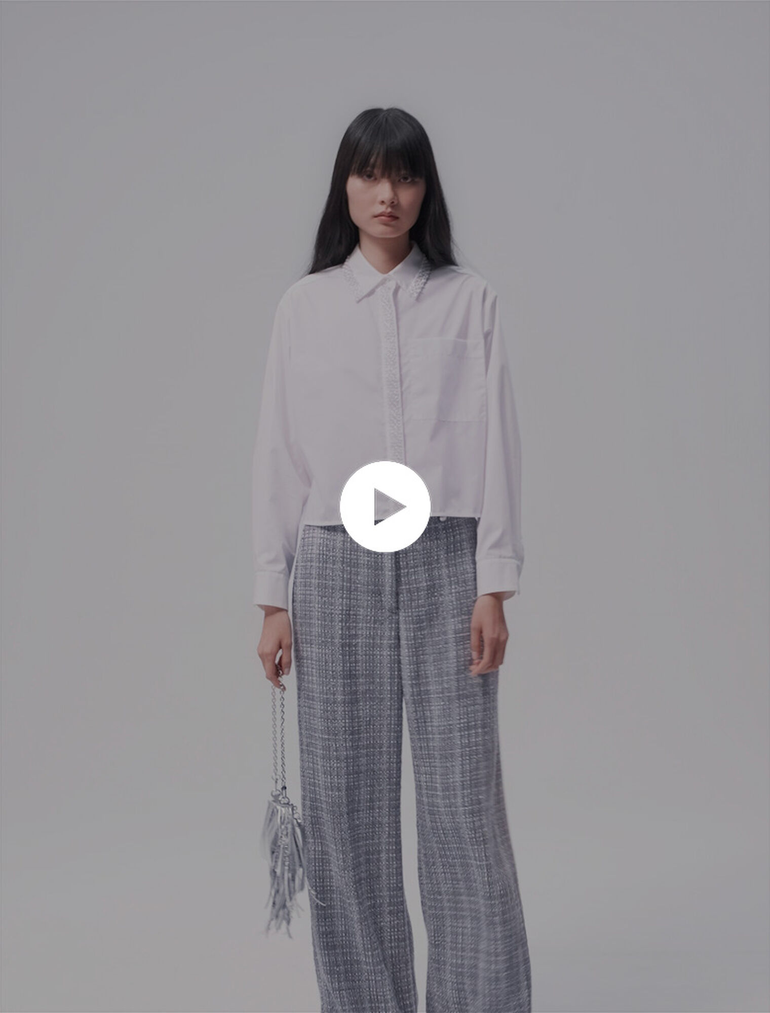 Pantalon en tweed