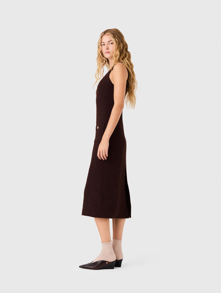 Midi tweed dress