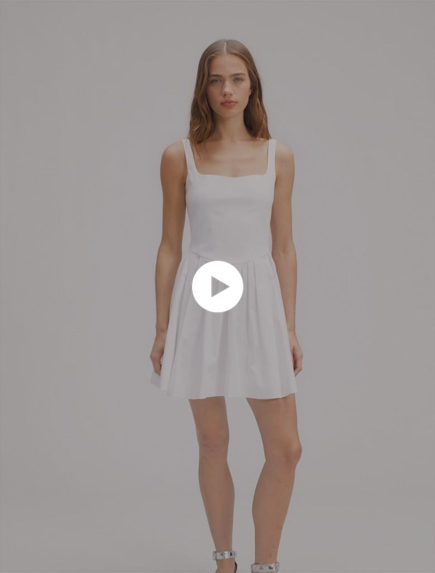Robe courte en coton