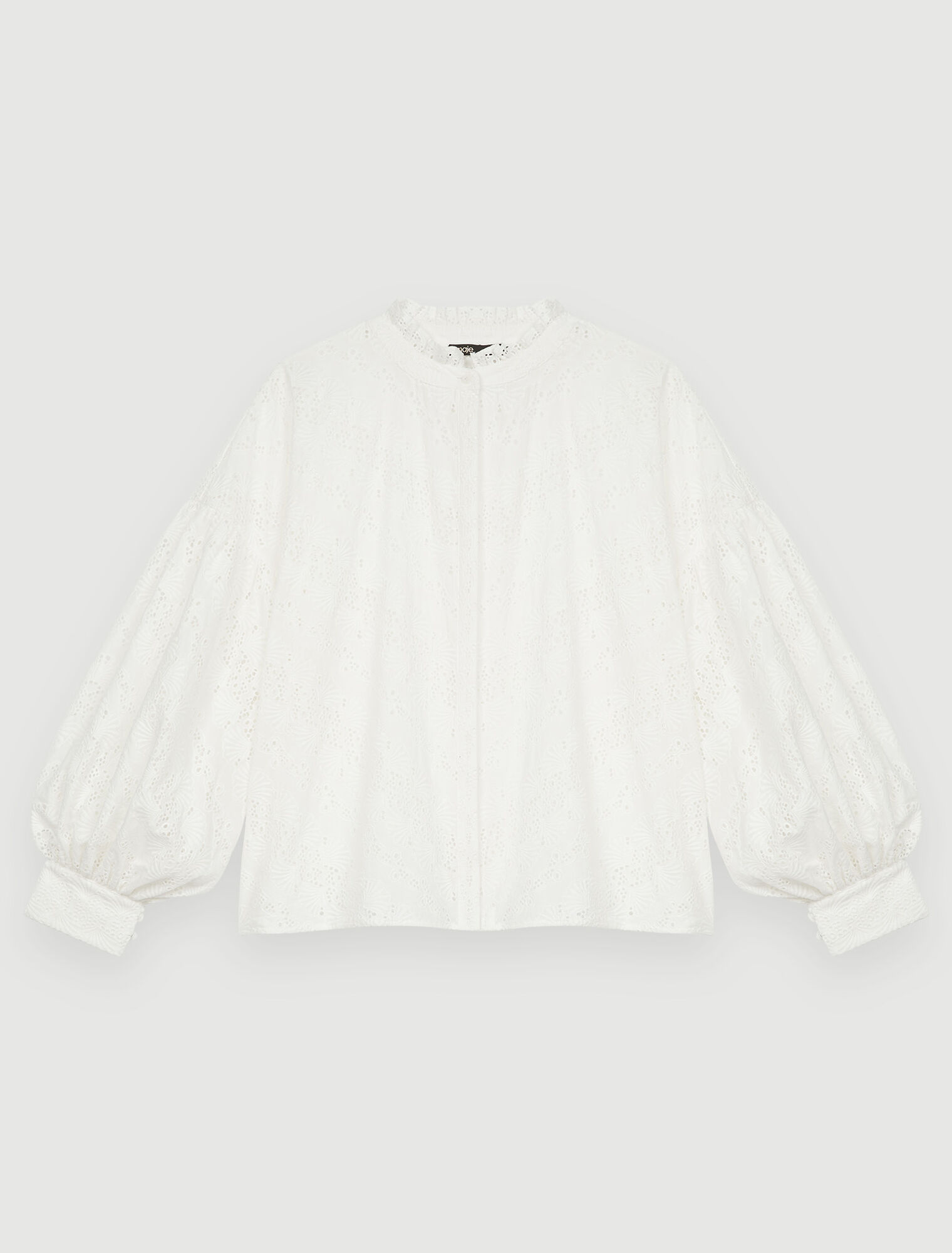 Chemise en coton brodée