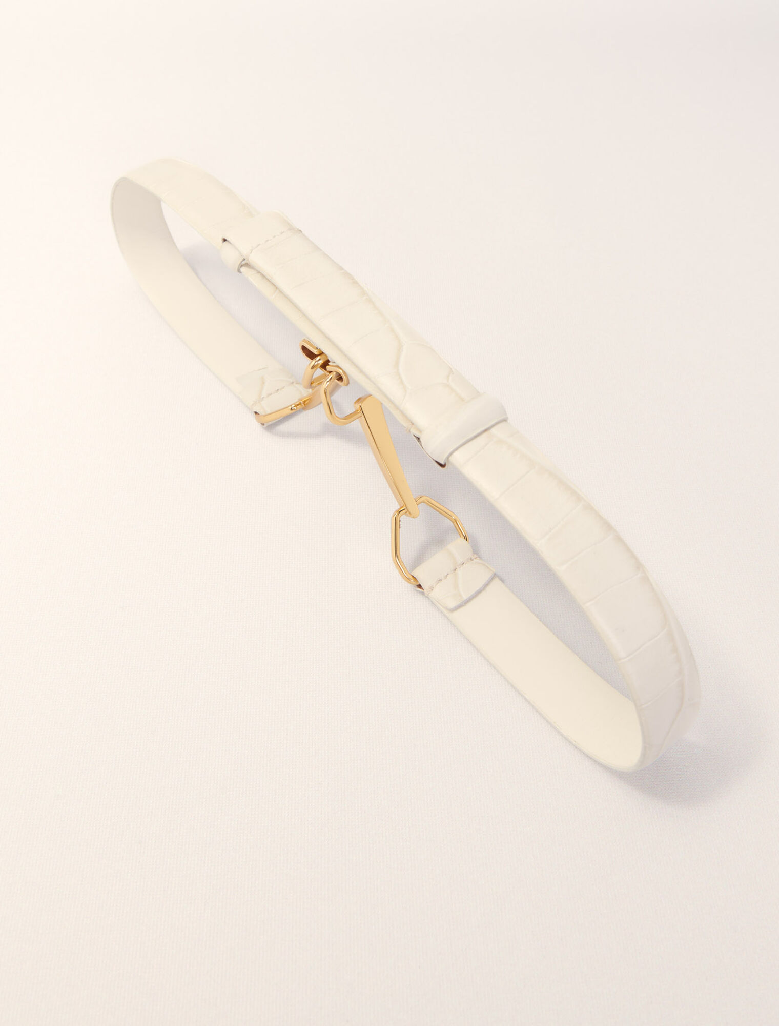 Ceinture en cuir et boucle mors