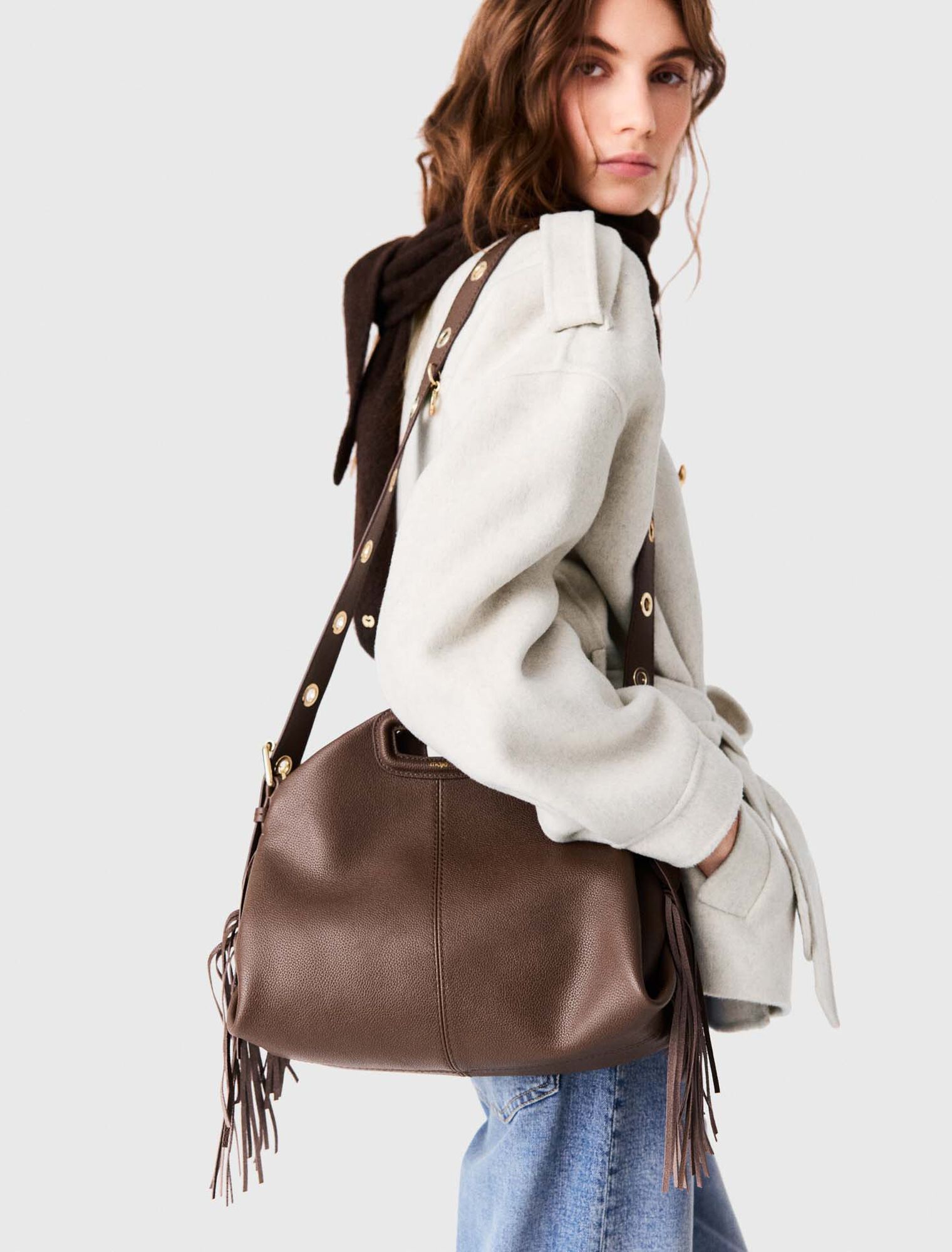 Grained leather Miss M bag