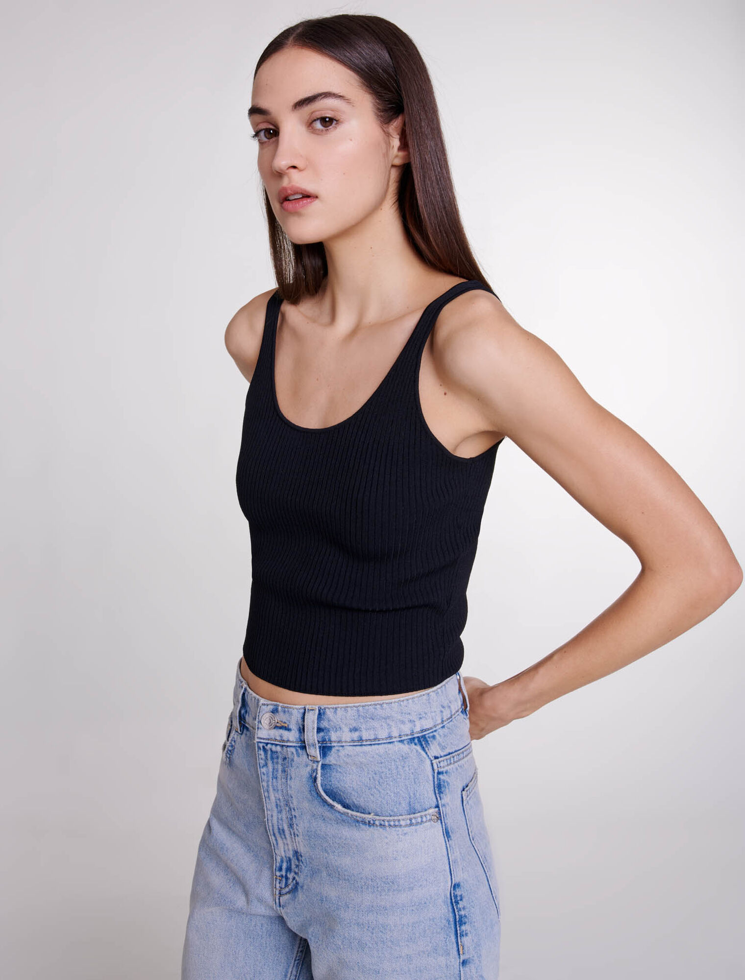 Twin set en maille stretch