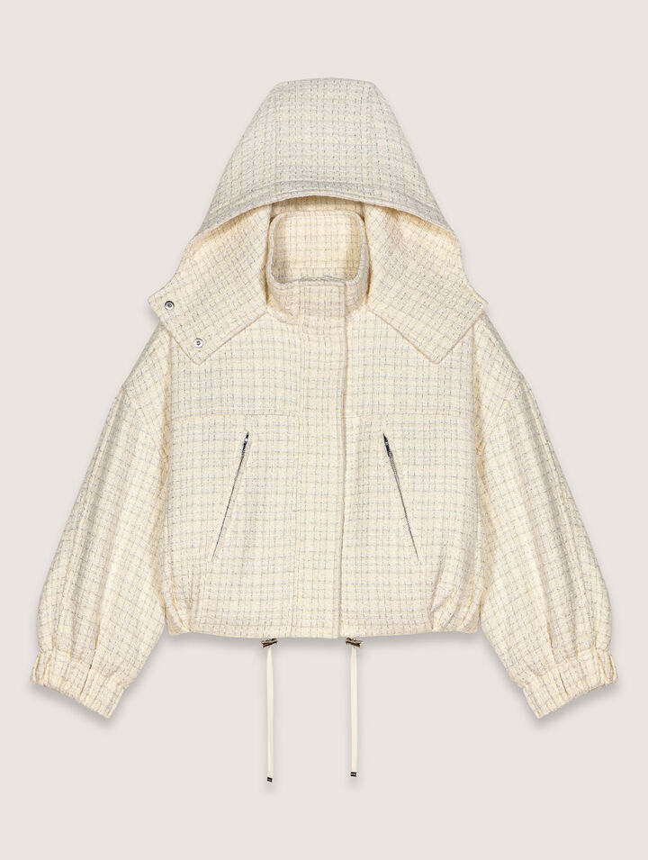 Doudoune en tweed
