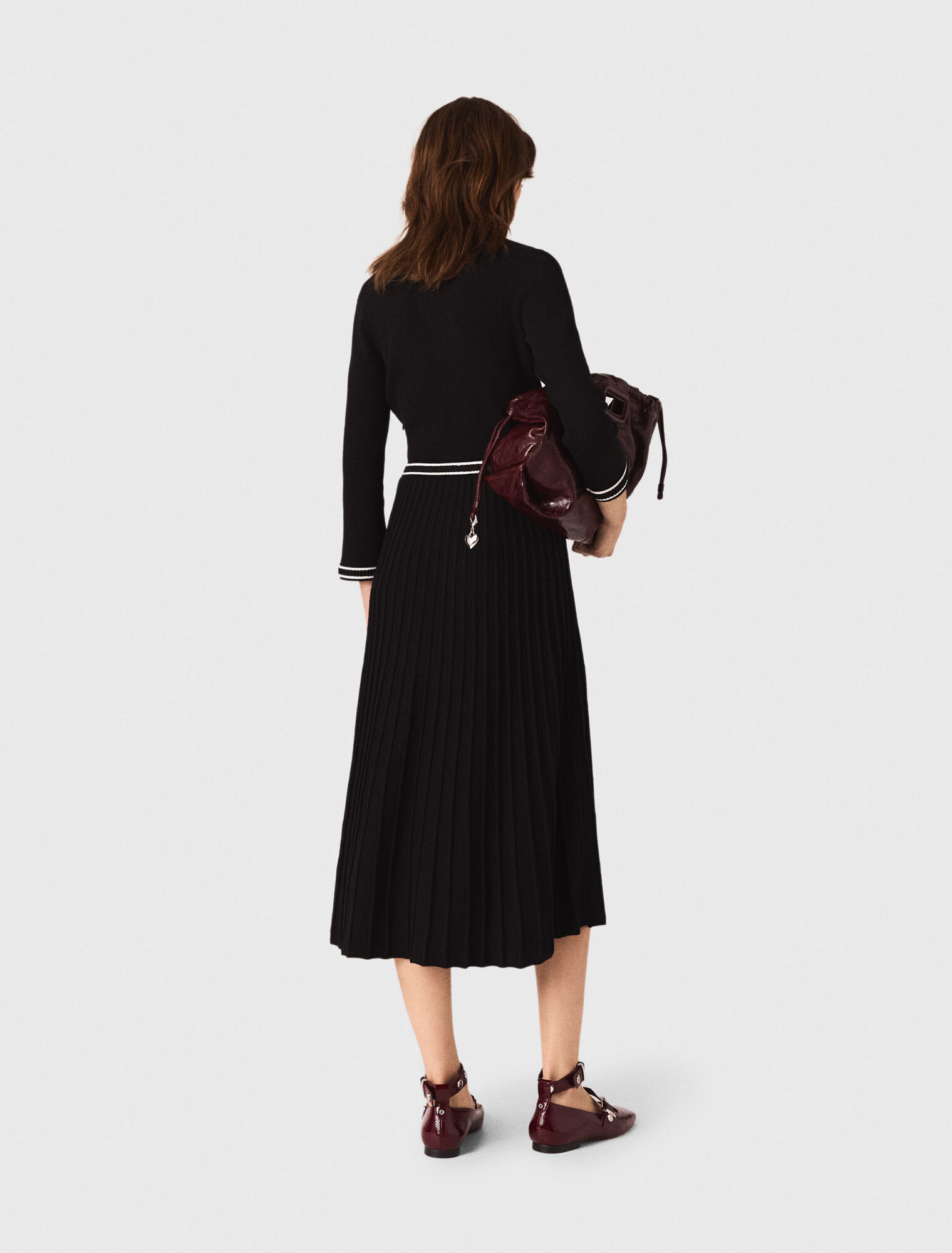 Robe mi-longue en maille