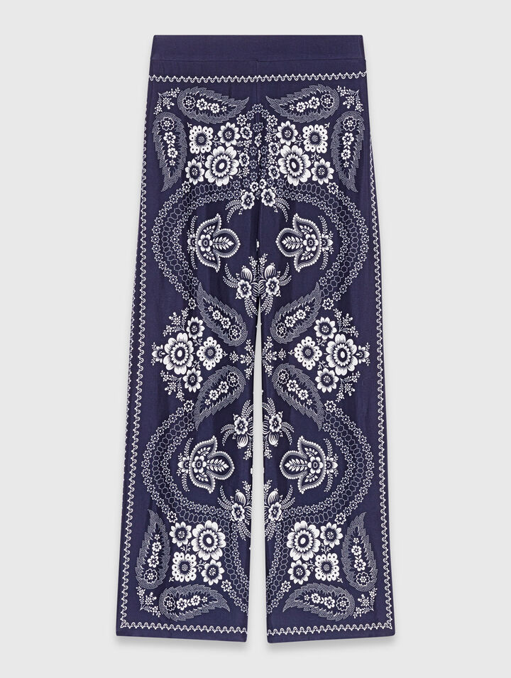 Pantalon fluide imprimé