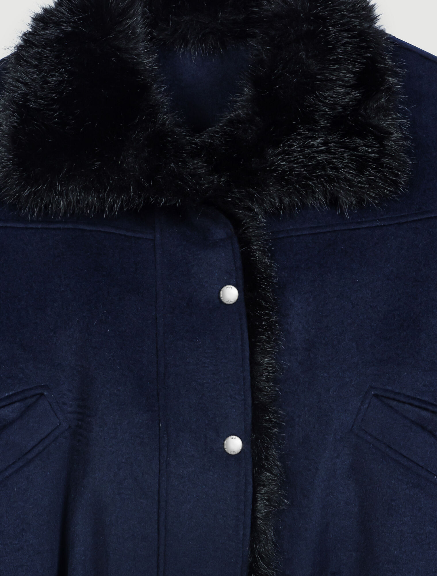 Manteau court en double face