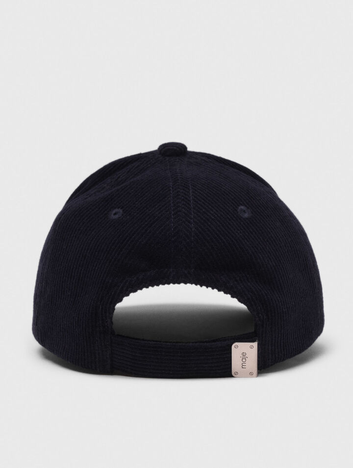 Corduroy cap