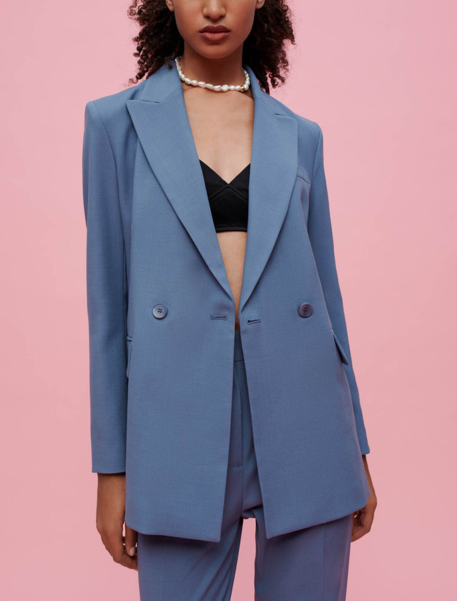 Double-breasted tailored jacket