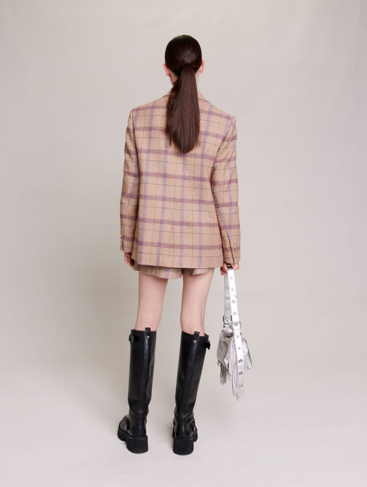 Veste de tailleur carreaux