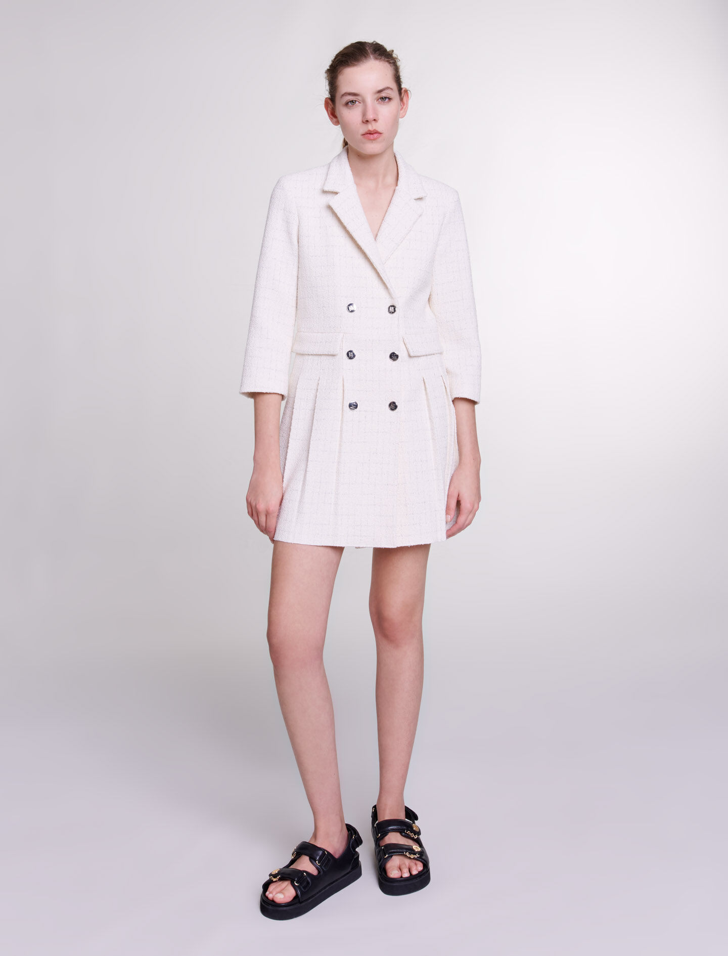 Robe courte boutonnée outlet