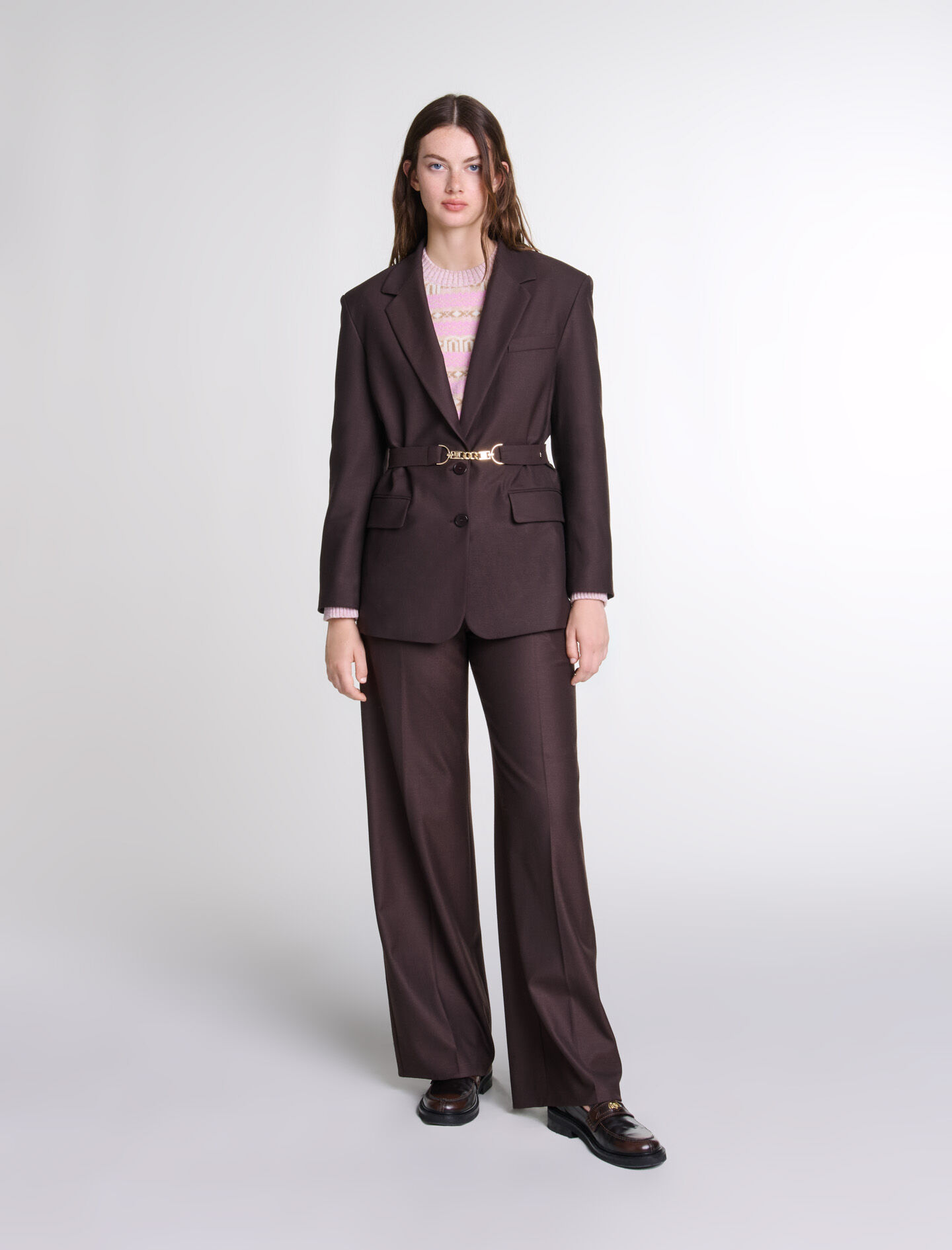 Tailleur ceinture sale