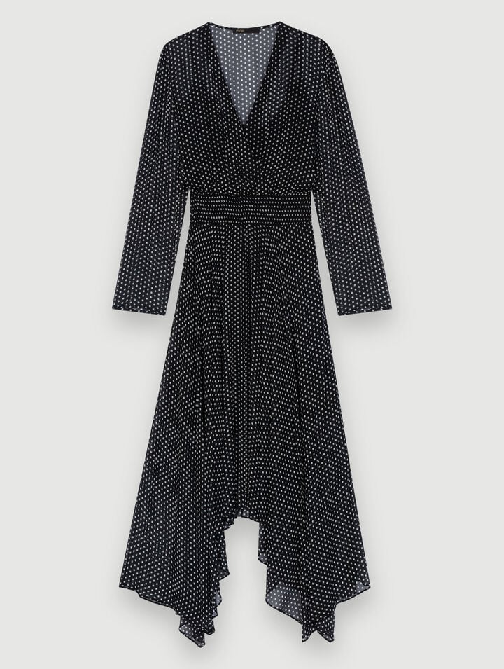 Vestido midi de lunares