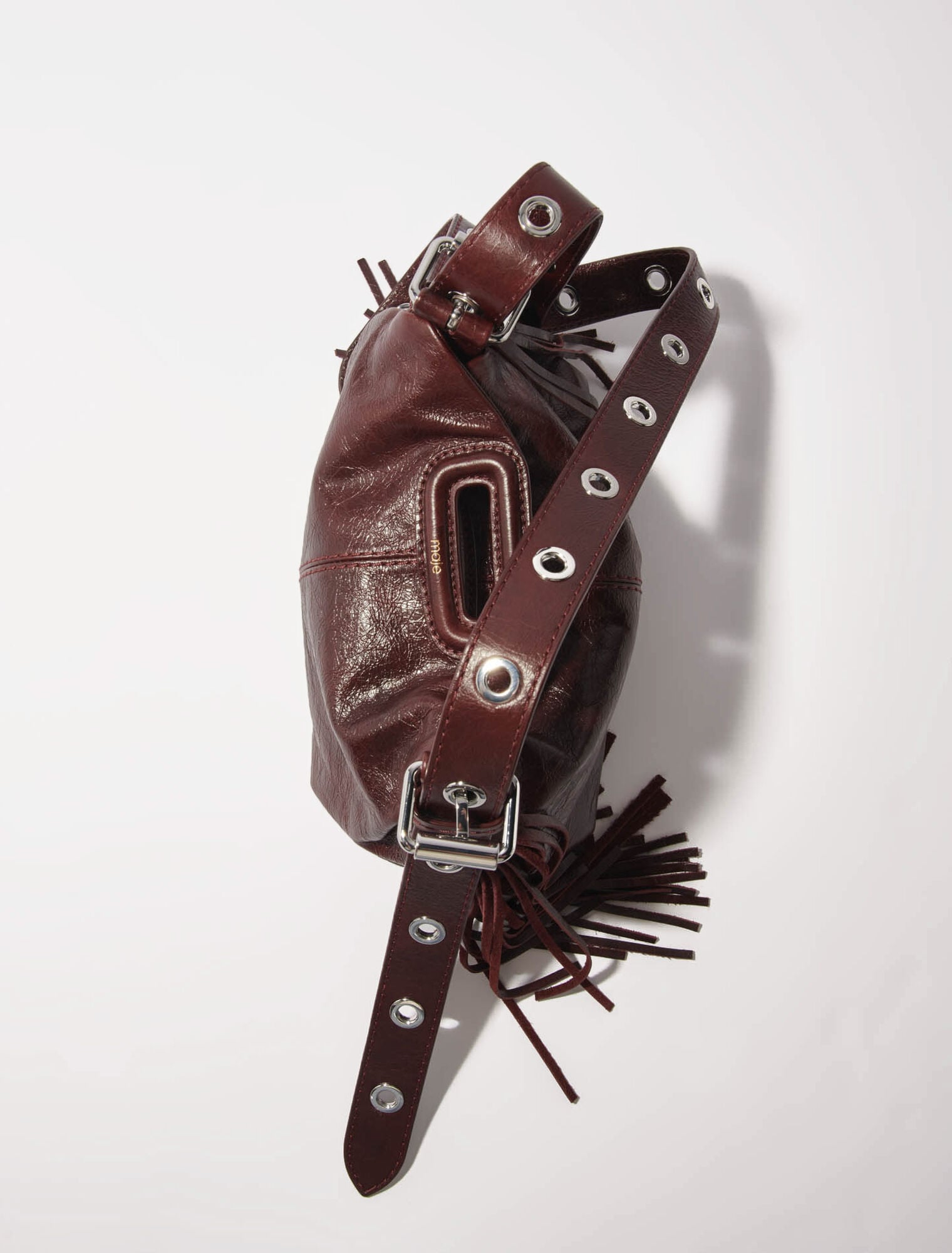Miss M mini cracked leather bag