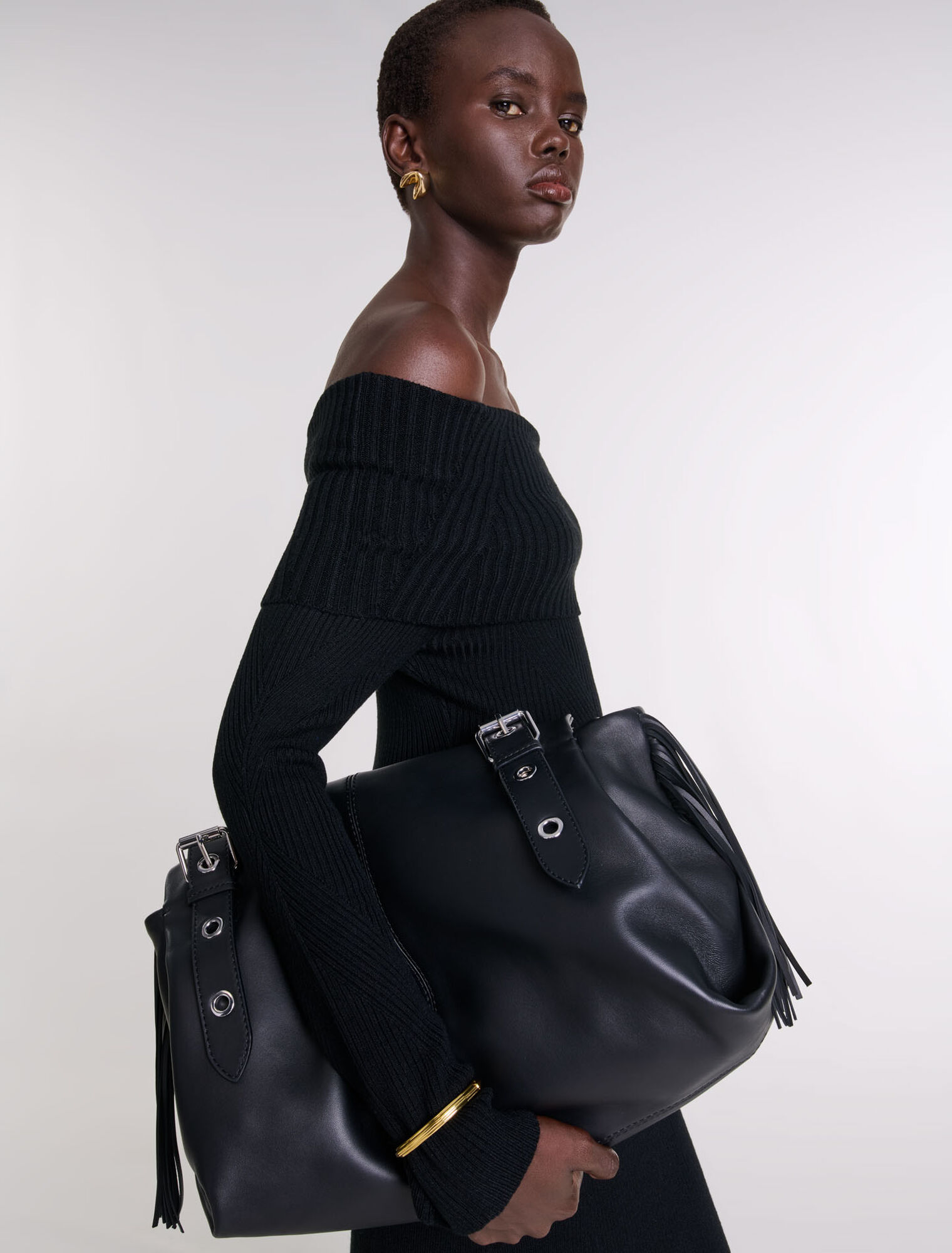 Robe longue en maille